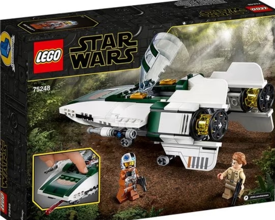 Lego Star Wars White and green aircraft.jpg